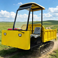 Vehículo de Transporte Agrícola Diésel Tipo Crawler, Camión Volquete para Subir Pendientes, Vehículo de Transporte de Carga para Áreas Montañosas, Manipulación de Materiales en Huertos
