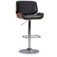 Chaises de bar en cuir de base Style américain Confortable Contreplaqué chromé Métal classique pour les conceptions de meubles de bar commerciaux Modernes