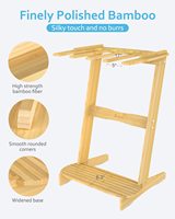 Support de planche de surf vertical, support de planche de surf autoportant, support d'exposition pour snowboard, skateboard, ski et wakeboard, support de surf en bambou