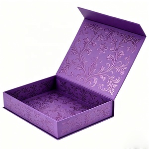 High-End Eco-Friendly Rigid Foldable Magnetic Gift Box Custom Logo Printed Paperboard Packaging Recycled Materials Embossing - Product Image 3