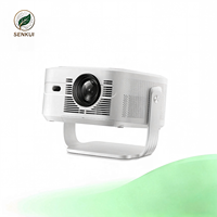 Projecteur intelligent 1100ANSI 1080P LCD 8K compatible WIFI Android 14 16 Go de stockage Ultra HD Projecteur portable pour la maison