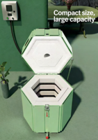 Horno Eléctrico Cerámico Hexagonal, Tamaño Compacto para el Hogar, Distribución Uniforme del Calor para Manualidades de Cerámica