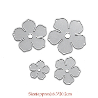 Fustelle per fiori per scrapbooking, fustelle in metallo per modelli di carta, tagliabordi