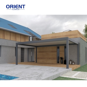 Pérgola de aluminio directa de fábrica 3M X 6m Precio barato Aluminio Lean en pérgola Perfiles de extrusión de aluminio para exteriores para pérgola - Product Image 4