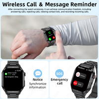 Reloj Inteligente BWET281 para Hombre y Mujer, Monitor de Frecuencia Cardíaca, SpO2, Presión Arterial, Asistente de Voz con IA, Monitor de Composición Corporal, Monitor de Actividad