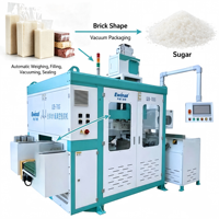 Machine d'emballage automatique pour riz et céréales 0,5-5 kg, machine d'emballage sous vide automatique avec système de scellage en forme de brique à six côtés
