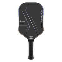 Raquette de pickleball en fibre de carbone T700, noyau en nid d'abeille de 16 mm, poignée antidérapante pour le jeu de pickleball en intérieur et en extérieur