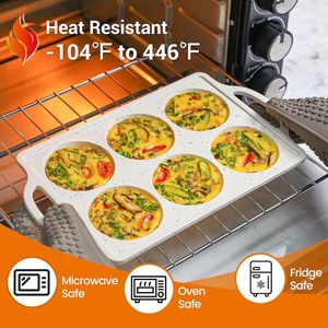 Moule à muffins géants en silicone américain, 6 cavités, antiadhésif, sans BPA, avec cadre métallique renforcé, certifié LFGB, de la marque MUYULINS Factory - Product Image 3