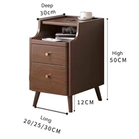 Meuble de chambre à coucher intelligent et moderne pour appartement, table de chevet intelligente avec chargeur USB sans fil et haut-parleur intégré