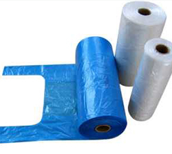 Bolsa de Plástico HDPE con Asas para Compras en Supermercado, Tipo Camiseta, con Rayas - Product Image 4