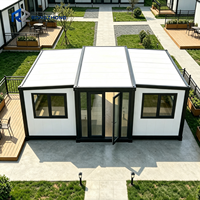 Maison conteneur avec porte vitrée, unité de logement pour séjour à la maison, camping, bureau temporaire