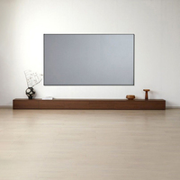 Table basse console TV 2025 tout-en-un, unité murale mince pour les maisons compactes modernes, style minimaliste et rangement intelligent