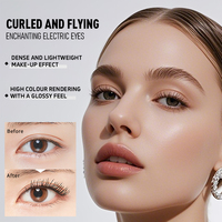 Mascara Ultra Volume Marque Blanche Waterproof et Anti-Transpiration, Volumisant et Allongeant, Longue Tenue pour des Cils Naturellement Courbés