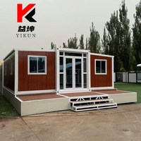 Maison préfabriquée modulaire extensible de 20 pieds à prix avantageux, petite maison avec 2 chambres, salle de bain, cuisine, plomberie, villa mobile, prix de vente