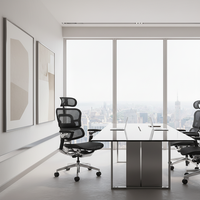 Chaise de direction de luxe en maille ergonomique, chaise de bureau, chaise de jeu sur ordinateur en gros, chaise de bureau pivotante inclinable