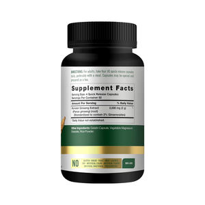 Cápsulas de Extrato de <span class=keywords><strong>Ginseng</strong></span> Vermelho Coreano Panax 2000mg de Fábrica Chinesa, Suplemento Herbal de Alta Qualidade para Aumento Masculino - Product Image 5