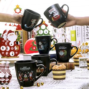 <span class=keywords><strong>Taza</strong></span> mágica que cambia de Color negro por sublimación de cerámica, <span class=keywords><strong>taza</strong></span> de café al por mayor <span class=keywords><strong>navideña</strong></span>, <span class=keywords><strong>taza</strong></span> esmaltada de gres - Product Image 3