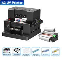 Impresora UV de Tamaño A3 con Cabezal de Impresión L805 de Almacén Europeo, Máquina de Impresión de Adhesivos de Alta Velocidad para Calcomanías y Transferencias de Vinilo Personalizadas