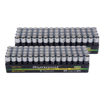 Vente chaude chinoise Sunmol 4 pièces carte blister AA support de batterie 1.5V carbone R6p Batteries pour le ménage