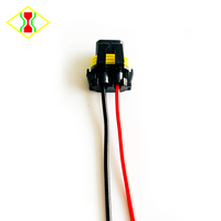 Adaptateur de prise femelle 9005 9006, câble de connexion, faisceau de câblage, fiche de raccordement, phare automobile, lampe, 2 fils, 15 cm, 18 AWG