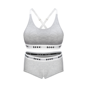 <span class=keywords><strong>Set</strong></span> <span class=keywords><strong>Intimo</strong></span> Personalizzato con Logo in Fibra di Bambù, Reggiseno e Mutandine Taglie Forti, Biancheria Intima Sportiva in Cotone per Donne - Product Image 6