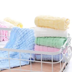 Paño de lavado súper suave de alta calidad gasa de bebé toallas de eructo de 6 capas toalla de mano