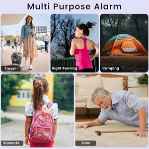 Alarma de Emergencia Instantánea, Alarma de Protección Personal, Alarma de Autodefensa, Llavero Portátil de Acero Inoxidable, Alarma Personal - Product Image 5