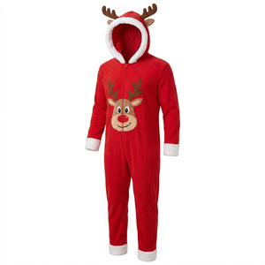 <span class=keywords><strong>Pijamas</strong></span> <span class=keywords><strong>de</strong></span> Franela con Capucha <span class=keywords><strong>de</strong></span> Reno Navideño para Toda la Familia, Mono <span class=keywords><strong>de</strong></span> Forro Polar Grueso para Fiestas en Casa al por Mayor - Product Image 4
