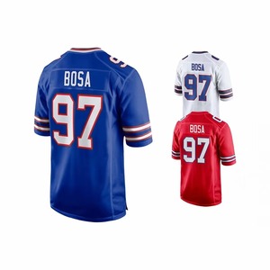 Custom High Quality Adult 100% Polyester Breathable Plus Size Short Sleeve American Football Jersey Anti-Bacterial Quick Dry - Product Image 6