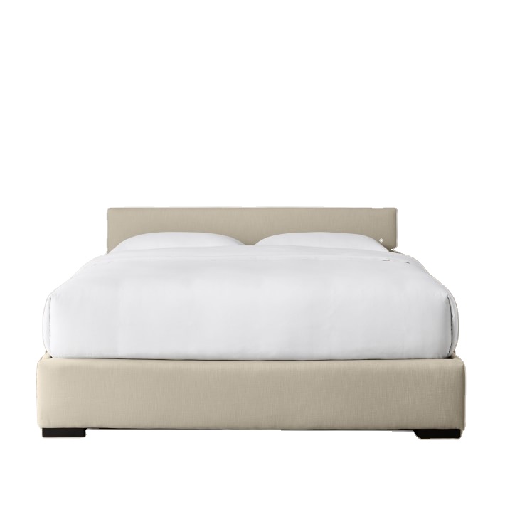 Bedroom big hotel double bed indoor furniture bed & headboard for sale