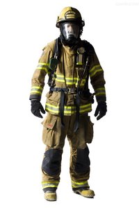 Ensemble de combinaison de pompier NOMEX haute performance Fangzhan |   Équipement d'urgence ignifuge, imperméable et résistant à la chaleur Jaune/Bleu foncé - Product Image 4