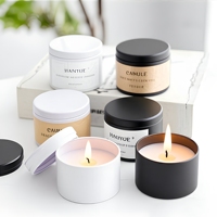 Boîte en fer rond en fer blanc mat et givré pour bougies parfumées, thé et bonbons – Emballage métallique en fer blanc très demandé