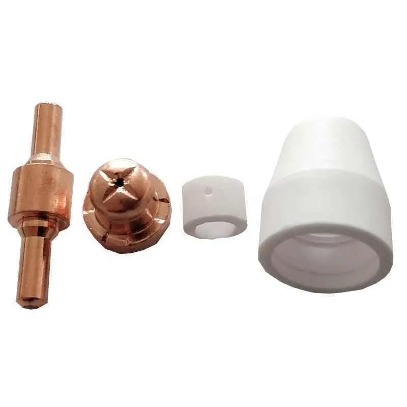 100 Stück/Set Keramik + Metall Luft Plasma Schneidemaschine Verbrauchsmaterialien erweiterte TIP-Düsen Elektrode für PT31 LG40 Taschenlampe CUT-50D