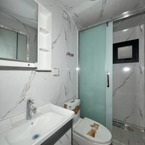 Maison conteneur contemporaine modulaire de luxe en acier préfabriquée de 20 pieds extensible 2 chambres à coucher grand-mère plate pour appartements hôtels - Product Image 6