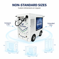 Robot de recharge mobile autonome 80 kW AC+DC avec interface Type 2, entrée 380 V, double mode de charge, pour flotte commerciale, zone de stationnement, L4+ Auto-Drive