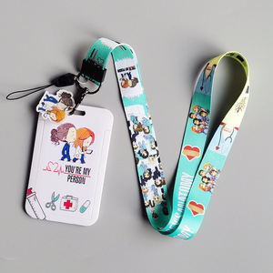 Phong Cách Mới Của Grey Giải Phẫu Phim Hoạt Hình Bác Sĩ Y Tá Cổ Chủ Thẻ Dây Đeo Dây Buộc ID Chủ Treo Dây Tùy Chỉnh - Product Image 5