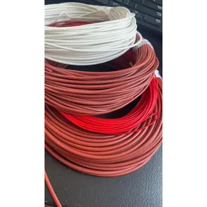 Nicromo conduttore filo di Silicone 12v cavo di riscaldamento in fibra di carbonio per riscaldatore elettrico coperta scaldasalviette