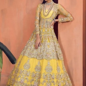 -สไตล์-สวย-ชุดเจ้าสาวอินเทรนด์-ชุดอินเดีย/ปากีสถานประดับประดาในงานหินลูกปัดแก้วคริสตัลสำหรับงานแต่งงาน = 2020 - Product Image 1