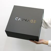 Boîte cadeau pliable magnétique A5 avec logo UV personnalisé, boîte d'emballage rigide en carton de luxe pour vêtements, chaussures et articles de luxe