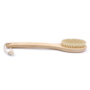 <span class=keywords><strong>Brosse</strong></span> de massage corporelle exfoliante <span class=keywords><strong>anti</strong></span>-<span class=keywords><strong>cellulite</strong></span> à poils longs en <span class=keywords><strong>bois</strong></span> et en poils naturels - Product Image 4