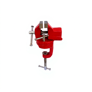 SUNTOOLS/STIPL Red Metal Bench Vise with Adjustable Jaw and Revolving 1-1/2" Jaw for Jewelry Making Tools - Product Image 1