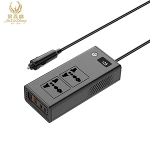 Nhà máy trực tiếp xe biến tần 200W để 4USB giao diện qc3.0x2 + pd20wx2 để DC12V để AC220V xe biến tần 50Hz - Product Image 4