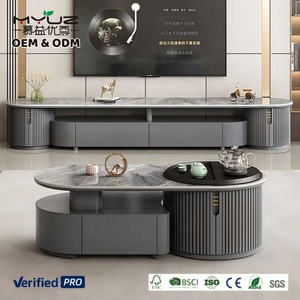 Meubles <span class=keywords><strong>TV</strong></span> modernes de luxe pour salon, en bois, design actuel, meuble <span class=keywords><strong>TV</strong></span> en bois, meuble de rangement, table basse - Product Image 1
