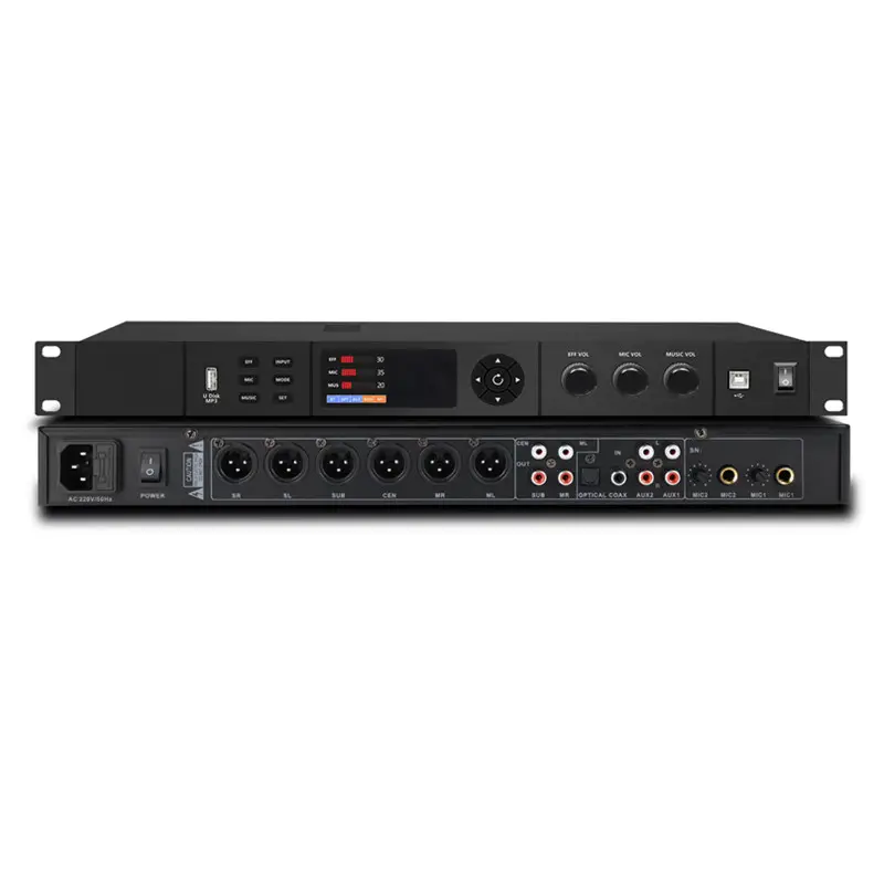 AMPLIFICADOR DE procesador de sonido SH-6 para Karaoke, dispositivo profesional de efectos digitales PARA Karaoke Echo, efecto multifunción