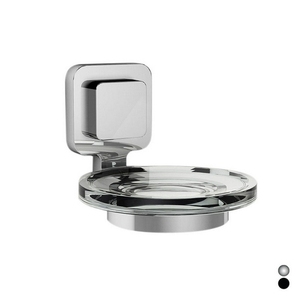 Jabonera Serie Kara 11x9.2x13.8 cm Negra, Accesorio de Baño para Montar en la Pared - Product Image 1