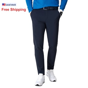 USA Local Stock <strong>Men's</strong> Classic-<strong>Fit</strong> Stretch Comfortable Golf Pant Stretch White <strong>Slim</strong> <strong>Fit</strong> Lightweight <strong>Work</strong> Casual <strong>Trousers</strong> - Product Image 1