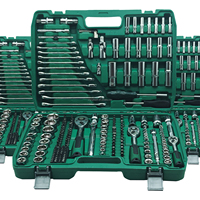 Kit d'outils de réparation automobile professionnel, 216 pièces, clé à cliquet multifonctionnelle, jeu de clés à douilles combinées