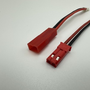 Adaptateur mâle/femelle SYP 2,54 mm 2 broches, cuivre étamé, gaine en silicone rouge, câble de raccordement pour moto IP65 - Product Image 2