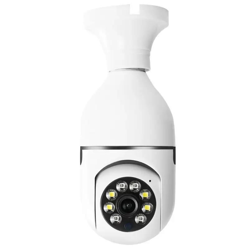 Câmera bulbo de 1mp 360 graus Vigilância ao ar livre Ip Sem Fio PTZ Camara Rede Bulbo Cctv Wifi Ptz Câmera Lâmpada 480p