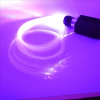 Kit de moteur de lumière LED RVB haute luminosité 85-260V 30W avec câble à fibres optiques à point d'éclair scintillant pour la décoration d'éclairage